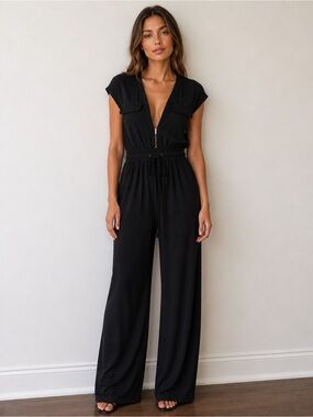 Emma & Michele Black Jumpsuit Size S